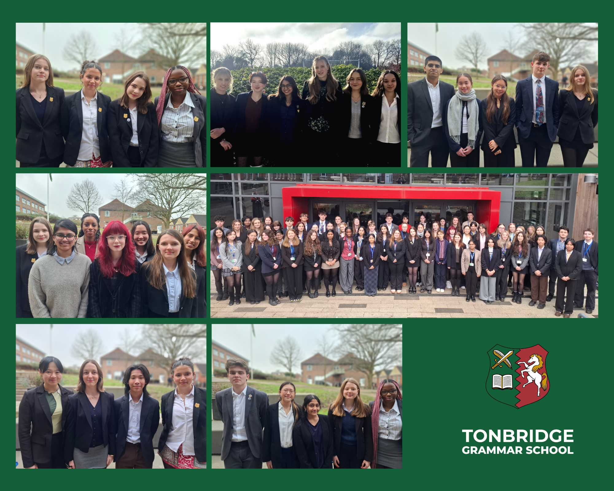 Montage of photographs showing the Sixth Form Leadership Team